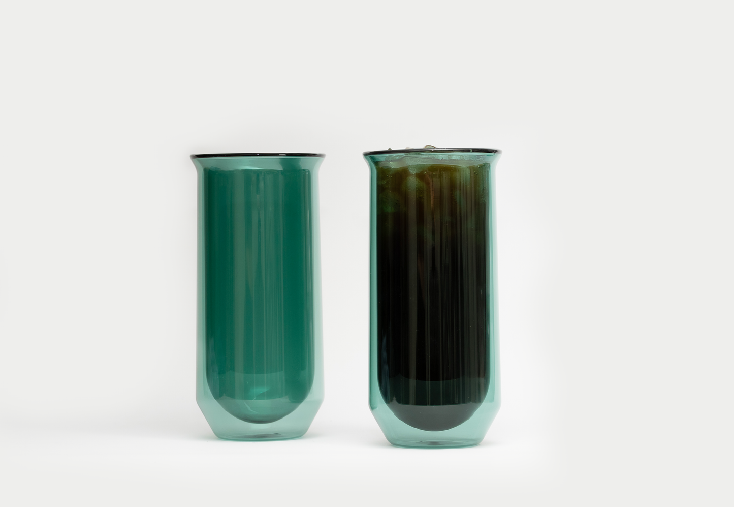 Double-Walled Iced Coffee Glasses | Borosilicate Glassware by Brüu